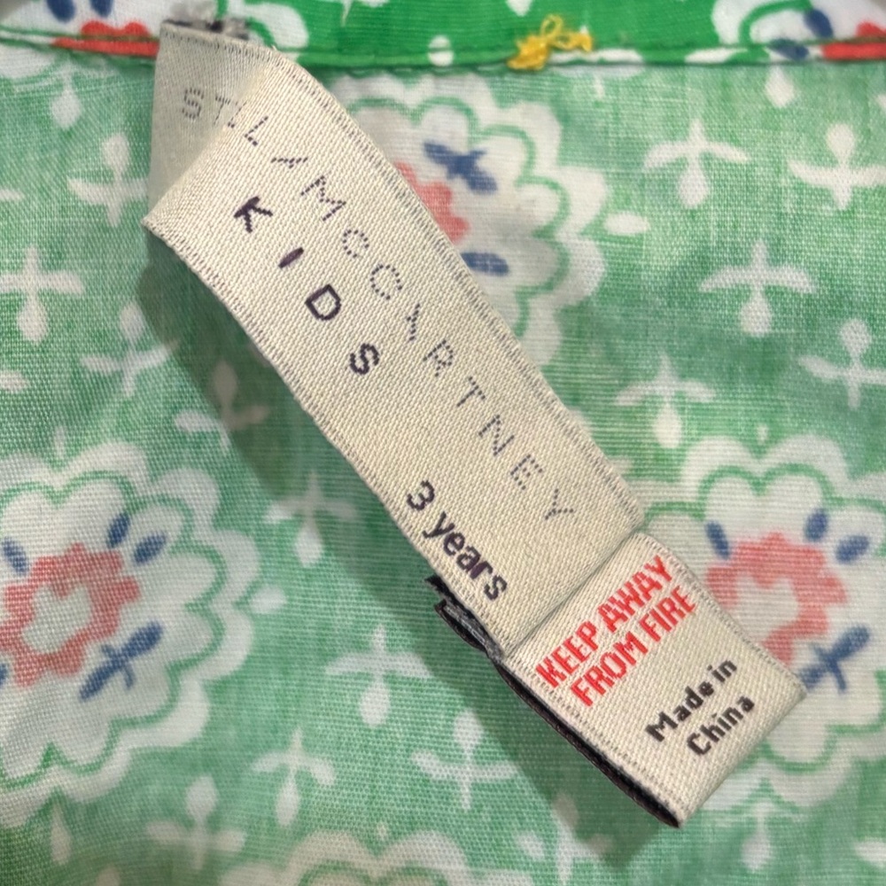 Stella McCartney girls floral raincoat sz 3 - Picture 3 of 3